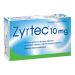 ZYRTEC 10 mg apvalkotās tabletes, N10