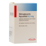 NITROGLYCERIN NYCOMED 0,5 mg tabletes, N40