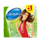 LIFESTYLES prezervatīvi BY MANIX PLAY, 4 gab.