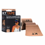 KT TAPE хлопковый кинезиологический тейп, бежевый, разрезанный, 5 M