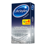 LIFESTYLES prezervatīvi BY MANIX, ULTRA THIN, 12 gab.
