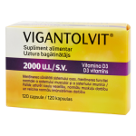 VIGANTOLVIT 2000 S.V. D3 vitamīns, 120 kapsulas