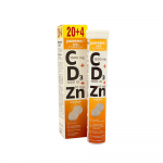 MEGA FORMULA C+D3+Zn, 24 putojošo tablešu