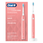 ORAL-B elektriskā zobu birste PULSONIC SLIM CLEAN 2000, rozā, 1 gab.