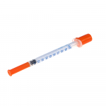 Insulīna šļirce ar adatu, 1 ml
