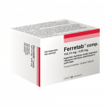 FERRETAB COMP. 152,10 mg/0,50 mg cietās kapsulas, N100