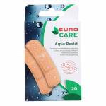 EURO CARE plāksteri AQUA RESIST, 19x72 mm, 20 gab.