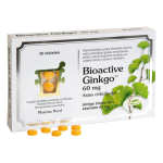 BIOACTIVE GINKGO 60 mg, tabletes, 30 gab.