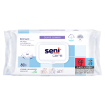 SENI CARE mitrās salvetes ar vāciņu, 80 gab.