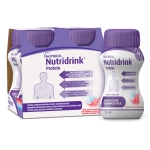NUTRICIA NUTRIDRINK PROTEIN с освежающим вкусом красных фруктов, 4 шт., 125 мл