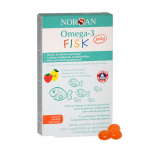 NORSAN OMEGA-3 FISK JELLY želejkonfektes bērniem, 45 gab.